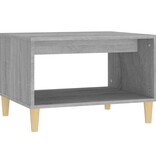 VidaXL Salontafel 60x40x50 cm bewerkt hout grijs sonoma eikenkleurig