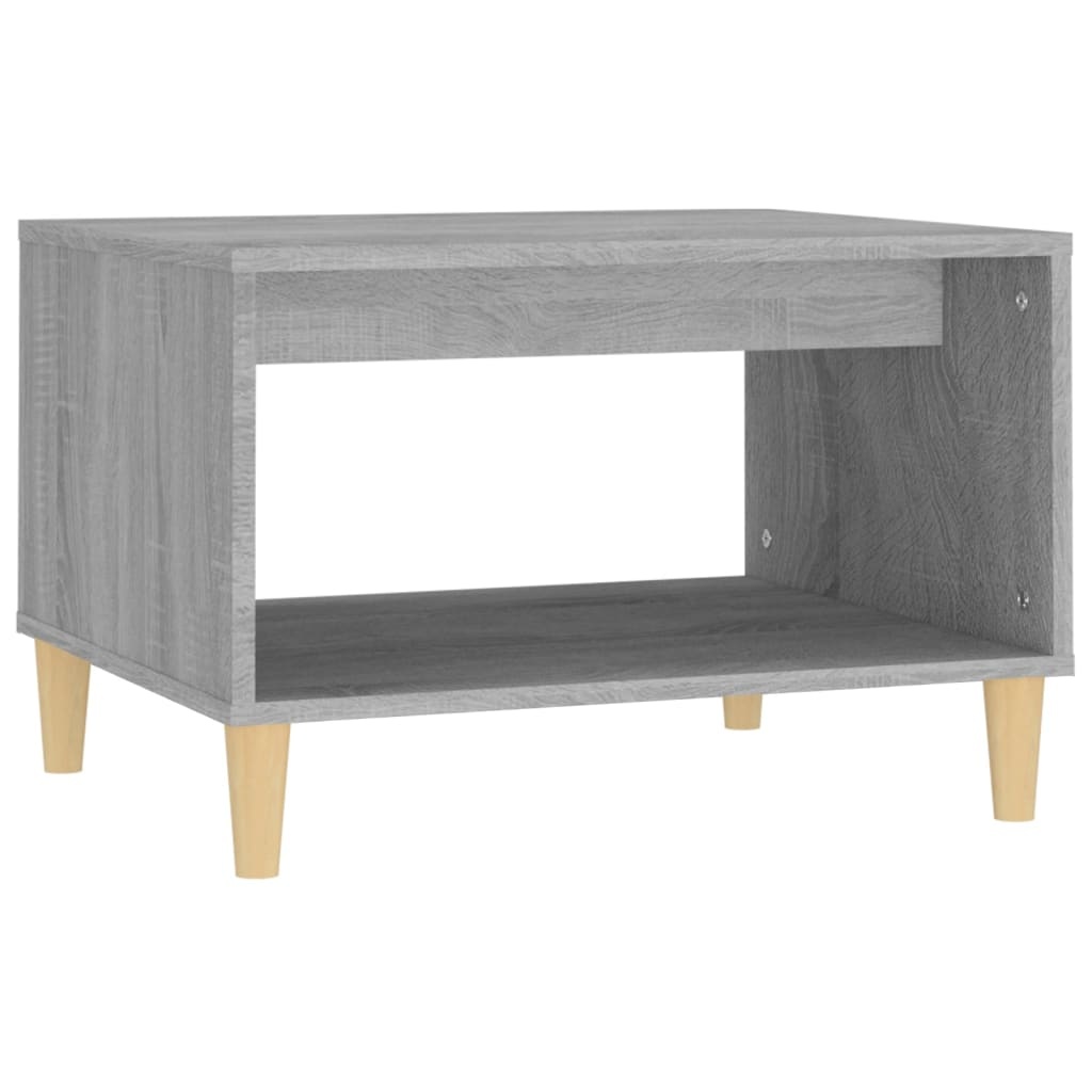 VidaXL Salontafel 60x40x50 cm bewerkt hout grijs sonoma eikenkleurig