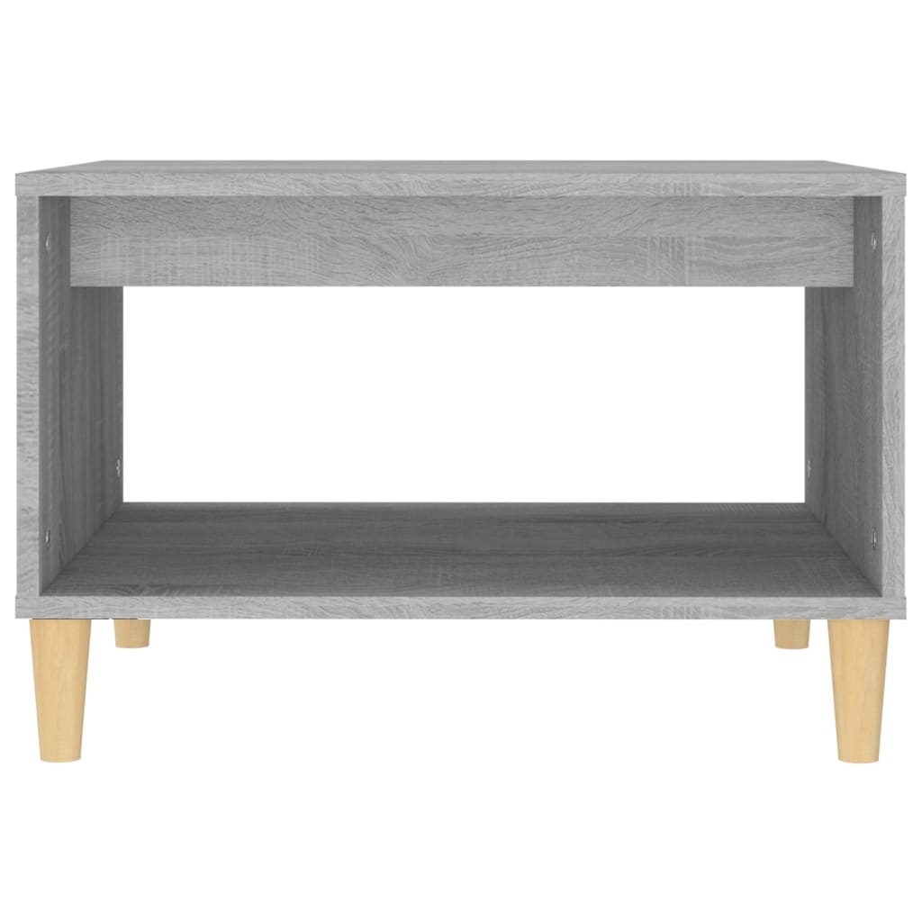 VidaXL Salontafel 60x40x50 cm bewerkt hout grijs sonoma eikenkleurig