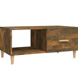 VidaXL Salontafel 89,5x50x40 cm bewerkt hout gerookt eikenkleurig