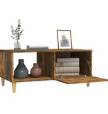 VidaXL Salontafel 89,5x50x40 cm bewerkt hout gerookt eikenkleurig