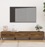 VidaXL Tv-meubel 150x34,5x30 cm bewerkt hout bruineikenkleurig