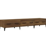 VidaXL Tv-meubel 150x34,5x30 cm bewerkt hout bruineikenkleurig