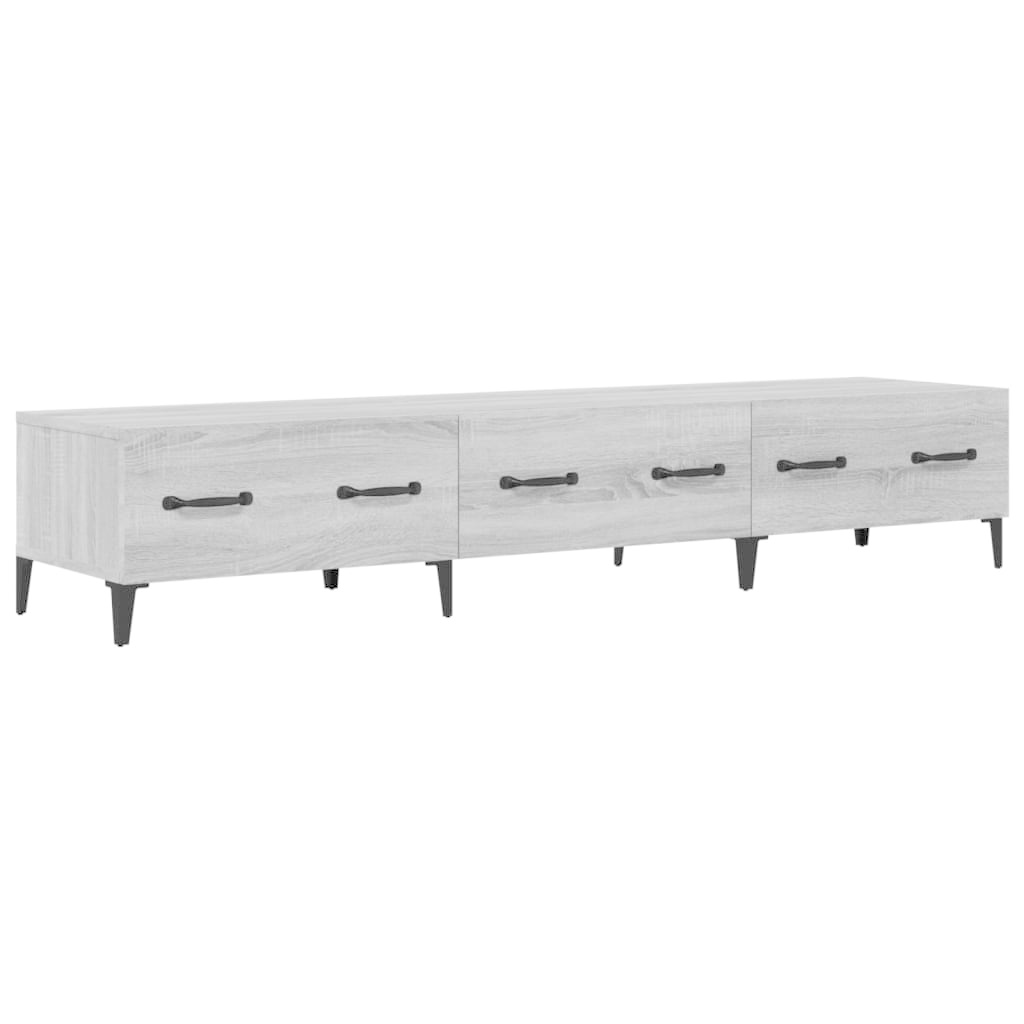 VidaXL Tv-meubel 150x34,5x30 cm bewerkt hout grijs sonoma eikenkleurig