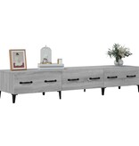 VidaXL Tv-meubel 150x34,5x30 cm bewerkt hout grijs sonoma eikenkleurig