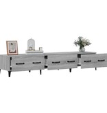 VidaXL Tv-meubel 150x34,5x30 cm bewerkt hout grijs sonoma eikenkleurig