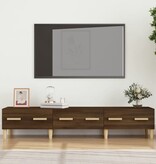 VidaXL Tv-meubel 150x34,5x30 cm bewerkt hout bruineikenkleurig