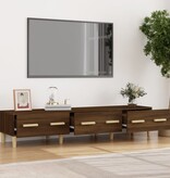 VidaXL Tv-meubel 150x34,5x30 cm bewerkt hout bruineikenkleurig