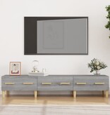VidaXL Tv-meubel 150x34,5x30 cm bewerkt hout grijs sonoma eikenkleurig