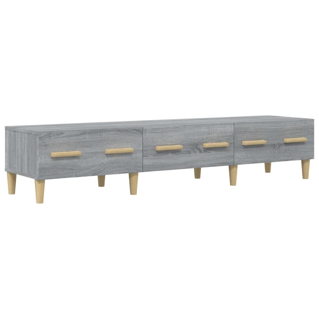 VidaXL Tv-meubel 150x34,5x30 cm bewerkt hout grijs sonoma eikenkleurig