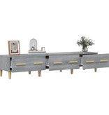 VidaXL Tv-meubel 150x34,5x30 cm bewerkt hout grijs sonoma eikenkleurig