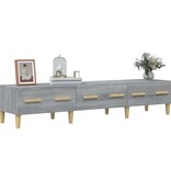 VidaXL Tv-meubel 150x34,5x30 cm bewerkt hout grijs sonoma eikenkleurig