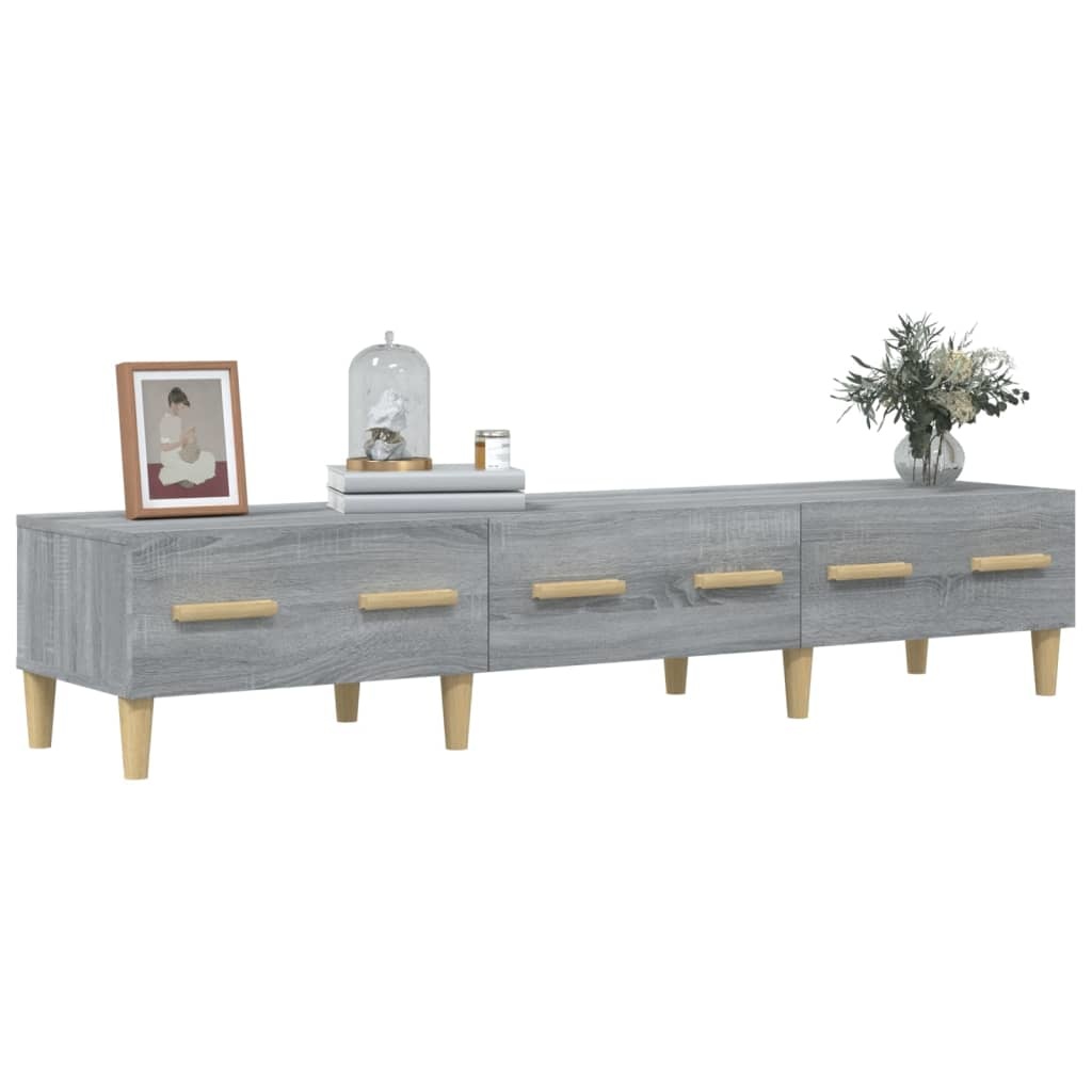 VidaXL Tv-meubel 150x34,5x30 cm bewerkt hout grijs sonoma eikenkleurig