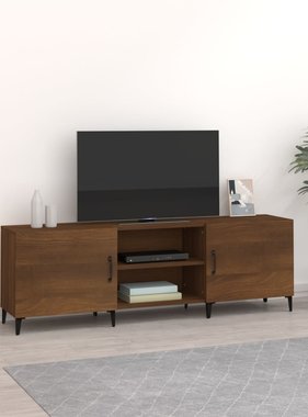 vidaXL Tv-meubel 150x30x50 cm bewerkt hout bruineikenkleurig