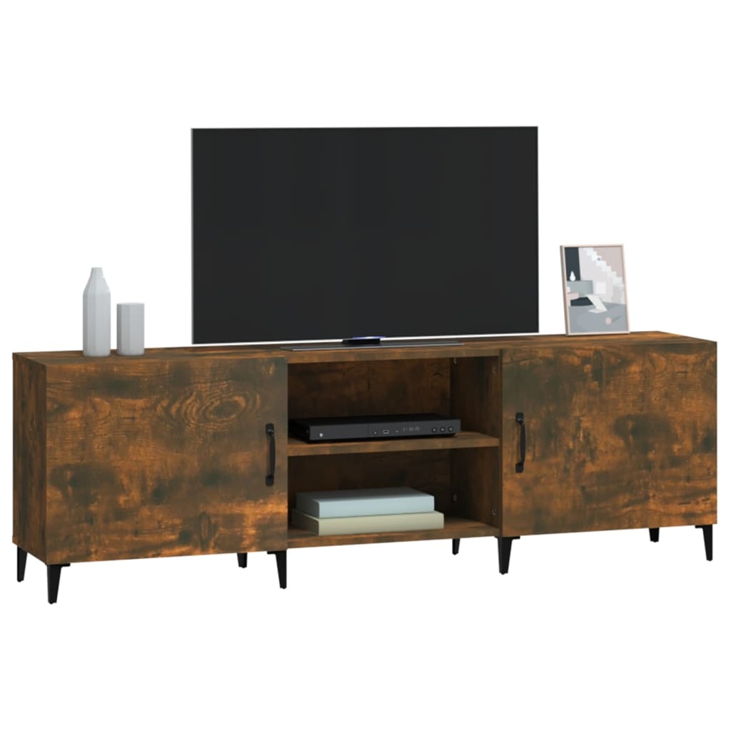 VidaXL Tv-meubel 150x30x50 cm bewerkt hout gerookt eikenkleurig