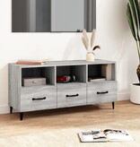 VidaXL Tv-meubel 102x35x50 cm bewerkt hout grijs sonoma eikenkleurig