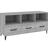 VidaXL Tv-meubel 102x35x50 cm bewerkt hout grijs sonoma eikenkleurig