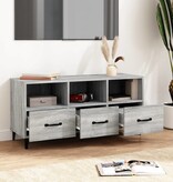 VidaXL Tv-meubel 102x35x50 cm bewerkt hout grijs sonoma eikenkleurig