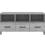 VidaXL Tv-meubel 102x35x50 cm bewerkt hout grijs sonoma eikenkleurig