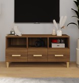 VidaXL Tv-meubel 102x36x50 cm bewerkt hout bruineikenkleurig