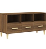 VidaXL Tv-meubel 102x36x50 cm bewerkt hout bruineikenkleurig