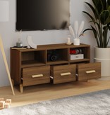 VidaXL Tv-meubel 102x36x50 cm bewerkt hout bruineikenkleurig