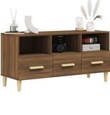 VidaXL Tv-meubel 102x36x50 cm bewerkt hout bruineikenkleurig