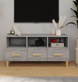 VidaXL Tv-meubel 102x36x50 cm bewerkt hout grijs sonoma eikenkleurig