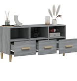 VidaXL Tv-meubel 102x36x50 cm bewerkt hout grijs sonoma eikenkleurig