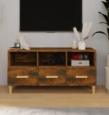 VidaXL Tv-meubel 102x36x50 cm bewerkt hout gerookt eikenkleurig