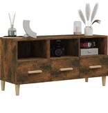 VidaXL Tv-meubel 102x36x50 cm bewerkt hout gerookt eikenkleurig