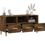 VidaXL Tv-meubel 102x36x50 cm bewerkt hout gerookt eikenkleurig