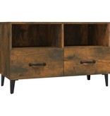 VidaXL Tv-meubel 80x36x50 cm bewerkt hout gerookt eikenkleurig