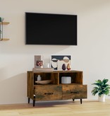 VidaXL Tv-meubel 80x36x50 cm bewerkt hout gerookt eikenkleurig