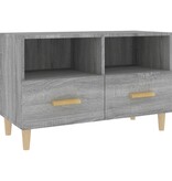 VidaXL Tv-meubel 80x36x50 cm bewerkt hout grijs sonoma eikenkleurig