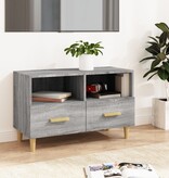 VidaXL Tv-meubel 80x36x50 cm bewerkt hout grijs sonoma eikenkleurig