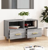 VidaXL Tv-meubel 80x36x50 cm bewerkt hout grijs sonoma eikenkleurig