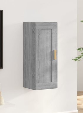 VidaXL Wandkast 35x34x90 cm bewerkt hout grijs sonoma eikenkleurig