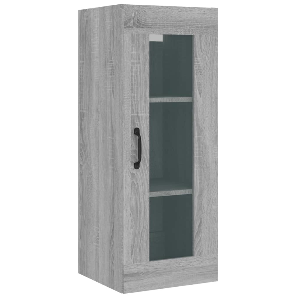 VidaXL Hangkast 34,5x34x90 cm grijs sonoma eikenkleurig
