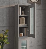 VidaXL Hangkast 34,5x34x90 cm grijs sonoma eikenkleurig