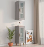 VidaXL Hangkast 34,5x34x90 cm grijs sonoma eikenkleurig