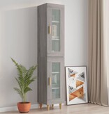 VidaXL Hangkast 34,5x34x90 cm grijs sonoma eikenkleurig