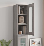 VidaXL Hangkast 34,5x34x90 cm grijs sonoma eikenkleurig