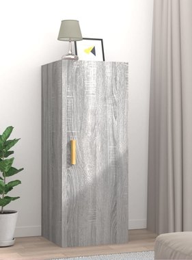 VidaXL Wandkast 34,5x34x90 cm bewerkt hout grijs sonoma eikenkleurig