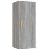 VidaXL Wandkast 34,5x34x90 cm bewerkt hout grijs sonoma eikenkleurig