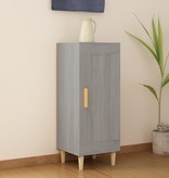 VidaXL Dressoir 34,5x34x90 cm bewerkt hout grijs sonoma eikenkleurig