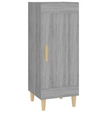 VidaXL Dressoir 34,5x34x90 cm bewerkt hout grijs sonoma eikenkleurig