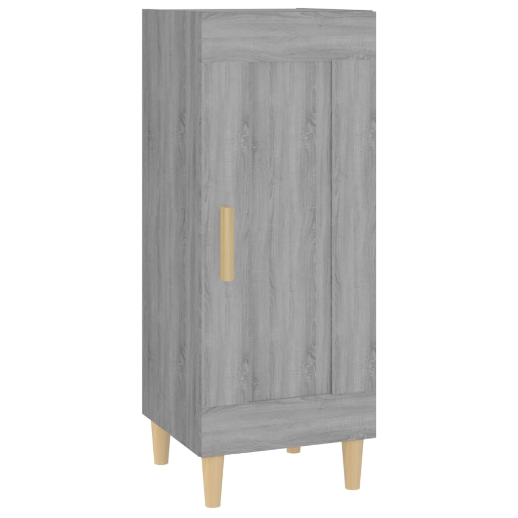 VidaXL Dressoir 34,5x34x90 cm bewerkt hout grijs sonoma eikenkleurig