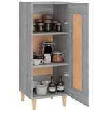 VidaXL Dressoir 34,5x34x90 cm bewerkt hout grijs sonoma eikenkleurig