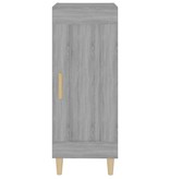 VidaXL Dressoir 34,5x34x90 cm bewerkt hout grijs sonoma eikenkleurig
